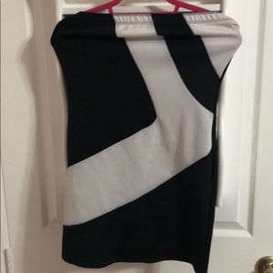 Little Black and White Mini Dress